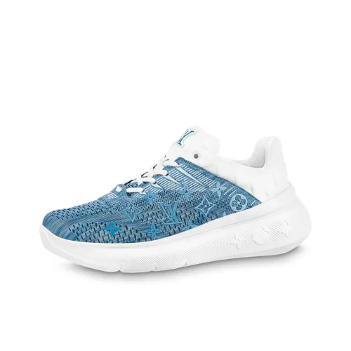 LOUIS VUITTON Show Up Устойчивый к истиранию Низкий Топ Повседневная обувь Мужская Синий Белый