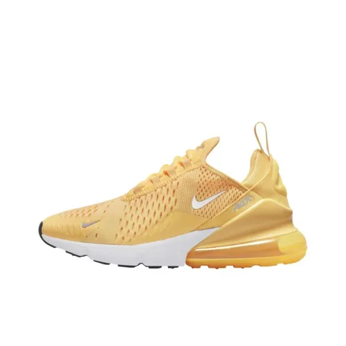 Nike Air Max 270 Low Топ Спортивная Повседневная Обувь Женская Желтая