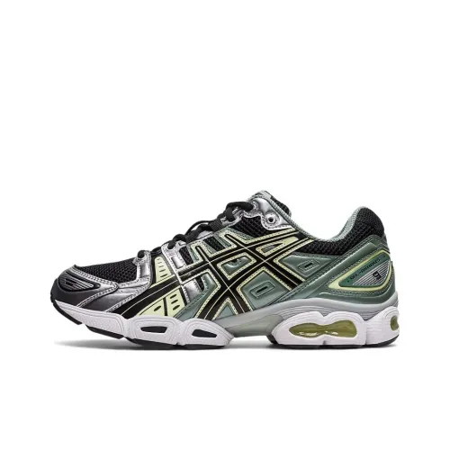 Asics Gel Nimbus 9 Low Топ Casual Унисекс Черный Зеленый