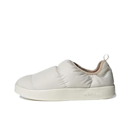 Adidas Originals Puffylette Slip Resistant Водонепроницаемый Теплоизоляционный Низкий Топ Casual Унисекс Бежевый