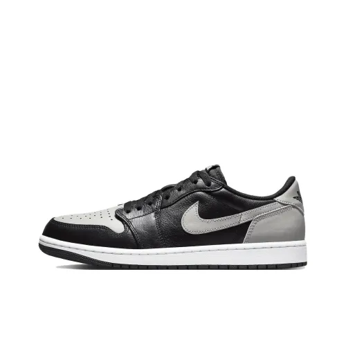 Jordan Air Jordan 1 Винтажные баскетбольные кроссовки Low Топ Черно-серый Унисекс