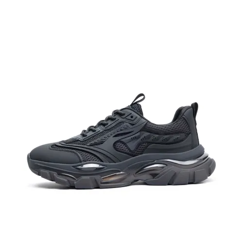 JOSINY Низкий топ массивные кроссовки унисекс черный