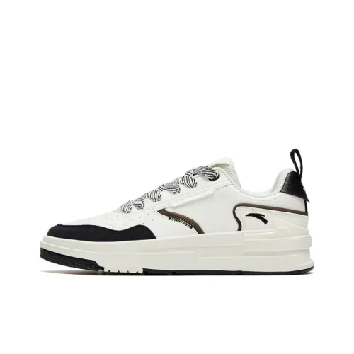 ANTA Bump Slip-resistant Abrasion-resistant Low-top Скейтборд Кроссовки Женские Белый Черный