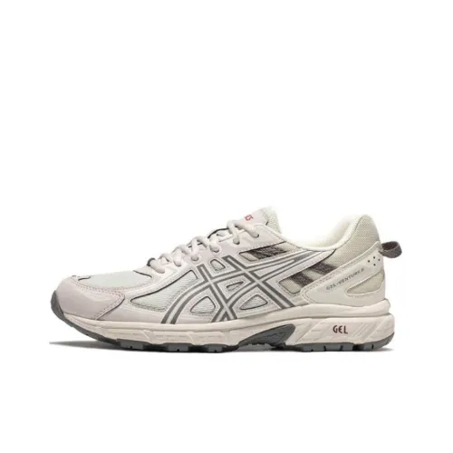Asics Gel Venture 6 Устойчивый к истиранию Дышащие Низкие Кроссовки для Бега Женские Серый Зеленый