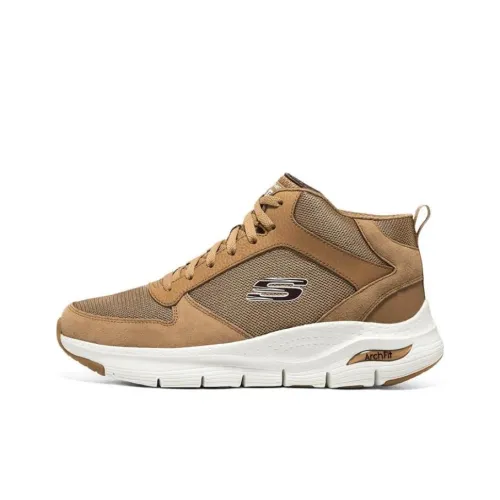 Skechers Arch Fit Высокий Топ Casual Мужской Whiskey Коричневый