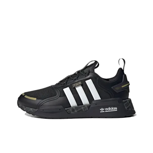 Adidas Originals NMD_V3 Slip Resistant Abrasion Resistant Легкий Низкий Топ Повседневная Обувь Унисекс Черный Белый