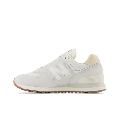 New Balance NB 574 Low Топ Беговые кроссовки Женские Белые