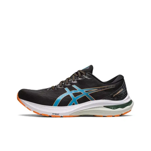 Asics GT 2000 11 4E Низкий Топ Беговые Кроссовки Черный Синий Белый