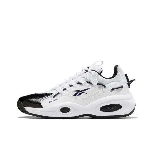 Reebok Solution MID Low Топ Винтажные Баскетбольные Кроссовки Унисекс Белый Черный