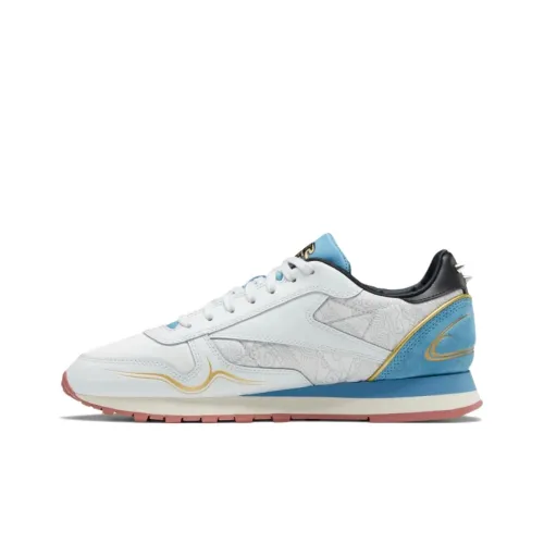 Street Fighter x Reebok Низкие Кроссовки для Бега Мужские Белые Синие Золотые