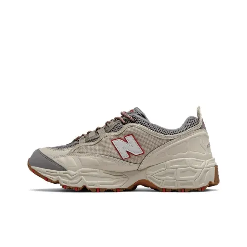 New Balance NB 801 Легкий Низкий Топ Толстая Подошва Кроссовки Унисекс Бежевые