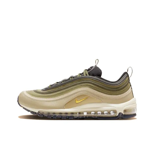 Nike Air Max 97 Low Топ Casual Унисекс Бежевый Зеленый