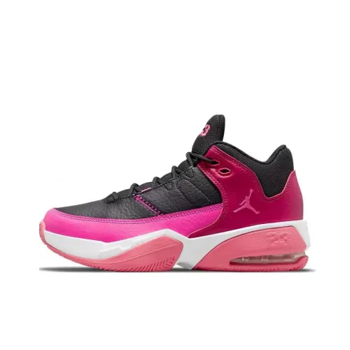 Jordan Max Aura 3 MID Топ Баскетбольные кроссовки Женские Черно-розовый