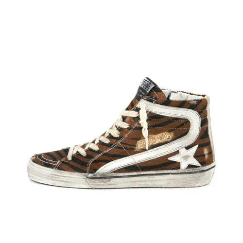 Golden Goose Slide High Топ Стильные Скейтбординги Женские Коричневый
