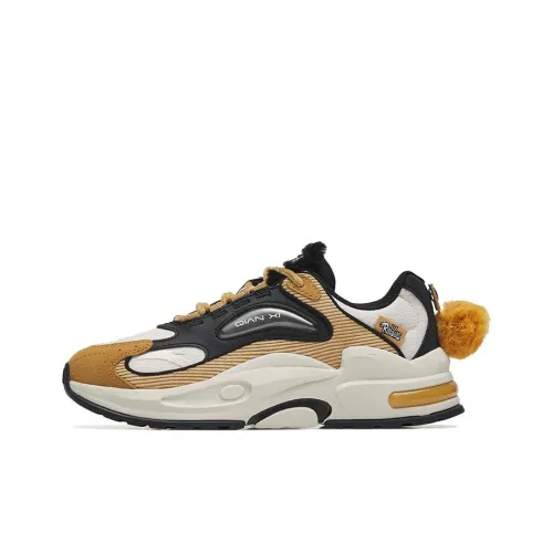 ANTA Millennium 5,0 Амортизаторы Slip-on Устойчивый к истиранию Низкий Топ Спортивная повседневная обувь Женская Коричневый Белый