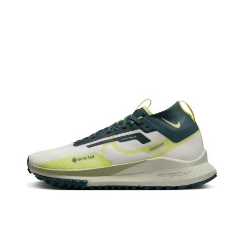 Nike Pegasus Trail 4 Slip Resistant Abrasion Resistant Водонепроницаемый Низкие Кроссовки для Беговых Пути Женские Белые Зеленые