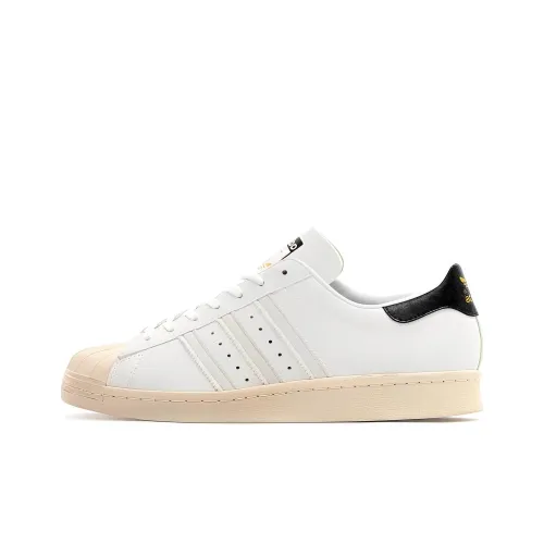 ATMOS X ADIDAS ORIGINALS Superstar Series 80s Low Скейтборд Кроссовки Unisex Белый Черный