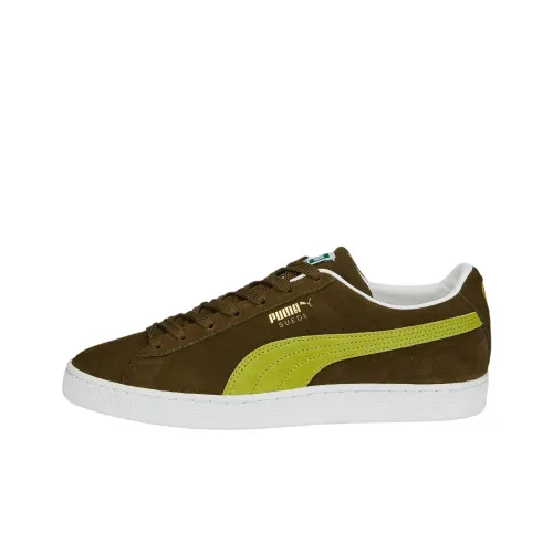 PUMA Suede Series Classic XXI Low Скейтборд Кроссовки Унисекс Коричневый Зеленый