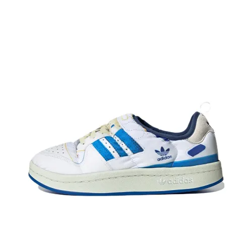 Adidas Originals Puffylette Износостойкий Легкий Низкий Топ Повседневная Обувь Унисекс Белый Синий