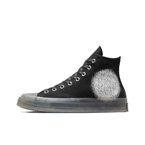 Турникет x Converse Chuck 70 Устойчивый к истиранию Дышащие Высокие Кеды Унисекс Черные