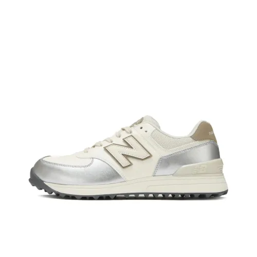 New Balance NB 574 Low Топ Обувь для гольфа Женская Серебряная