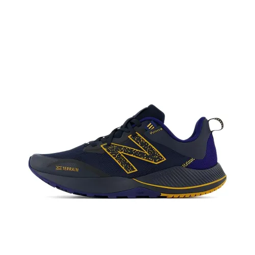 New Balance NB NITREL Низкий Топ Марафон Беговые Кроссовки Мужские Черный Желтый Синий