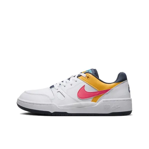 Nike Full Force Slip Resistant Abrasion Resistant Low Top Скейтборд Кроссовки Мужские Белый Желтый