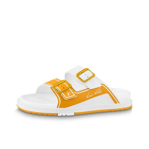 LOUIS VUITTON Trainer Слипоны Мужской Белый Желтый