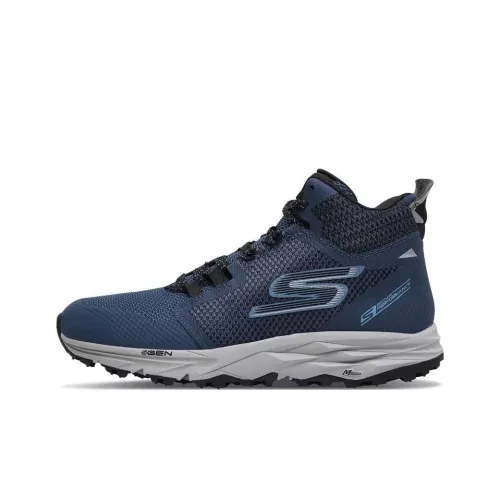 Skechers Go Trail 2 High Топ Повседневные Беговые кроссовки Мужские Синий Черный