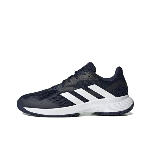 Adidas CourtJam Control Slip-resistant Abrasion-resistant Lightweight Low-Top Tennis Shoes Blue White Адидас CourtJam Control противоскользящие устойчивые к истиранию легкие низкие кеды для тенниса синие белые