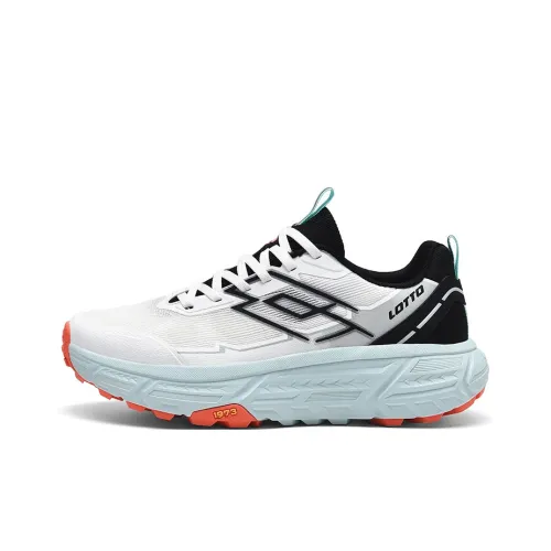 LOTTO Slip-resistant Abrasion-resistant Breathable Lightweight Low-top Hiking Shoes Men's White Black Лотто Противоскользящий Устойчивый к истиранию Дышащий Легкий Низкий верх Походная обувь Мужская Белый Черный