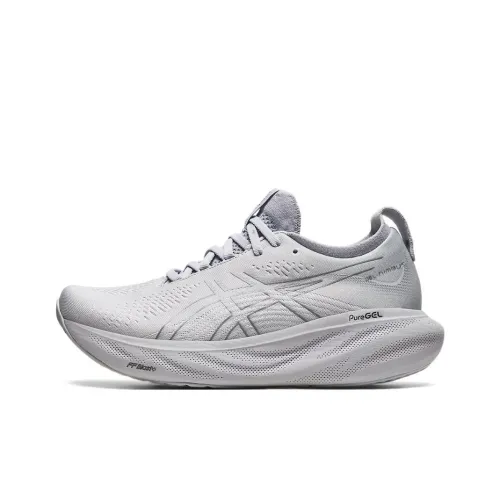 Asics Гель Nimbus 25 Low Топ Марафон Беговые кроссовки Женские Серый