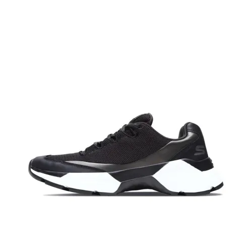 Skechers BORA Легкий Rebound Низкий Топ Спортивная Повседневная Обувь Женская Черная