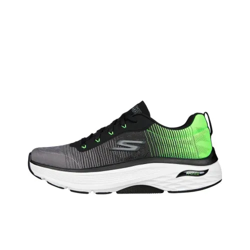 Skechers Max Cushioning Arch Fit Come Спина Низкий Топ Беговые кроссовки Черный Зеленый
