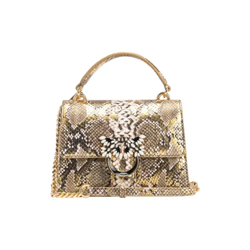 PINKO Телячья кожа Сумка через плечо Сумка Мини Женская Зеленая