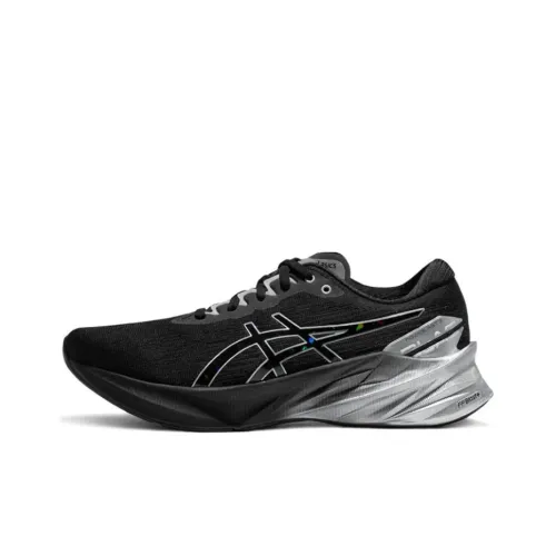 Asics Novablast 3 Platinum Устойчивый к истиранию Дышащие Низкие Кроссовки для бега Черные