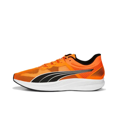 PUMA Redeem Profoam Slip-resistant Abrasion-resistant Low-top Trail Running Shoes Men's Orange Black PUMA Redeem Profoam Противоскользящие Устойчивые к истиранию Низкие Кроссовки для бега по пересеченной местности Мужские Оранжевые Черные