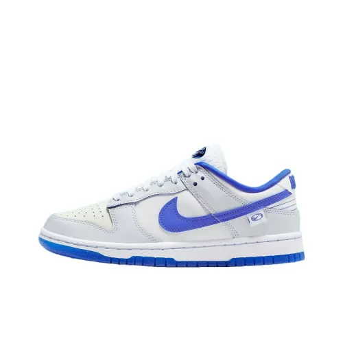 Nike Dunk Low Топ Кроссовки для скейтбординга Женские Белые Синие