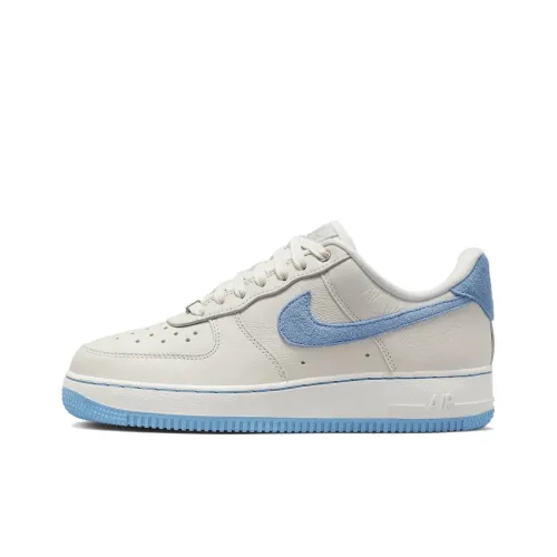 Nike Air FORCE 1 Low Топ Скейтборд Кроссовки Женские Белые Синие