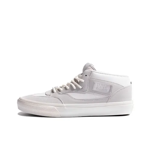 Pop Trading Company x Vans Half Cab '92 Износостойкий и Легкий MID Скейтборд Кроссовки Унисекс Белый