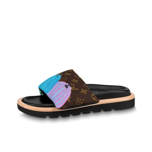 Yayoi Kusama x LOUIS VUITTON Pool Pillow Comfort Шлепанцы Женские Коричневый