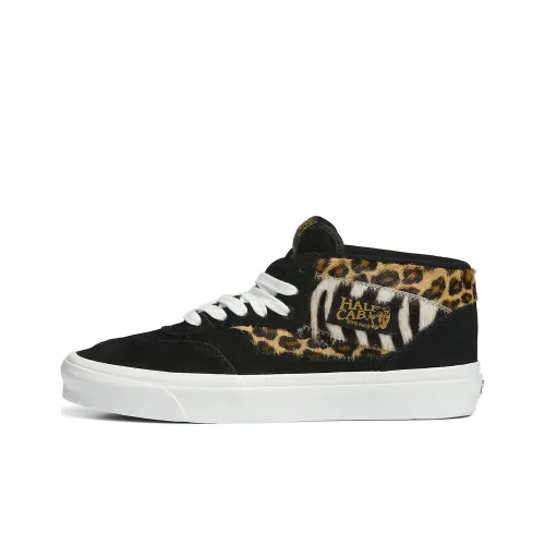 Vans Half Cab Jungle Clash 33 D MID Топ Скейтборд Кроссовки Unisex Черный Желтый