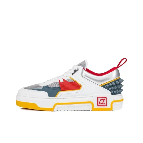 Christian Louboutin Astroloubi Скейтборд Кроссовки Низкие Белый Желтый Мужской