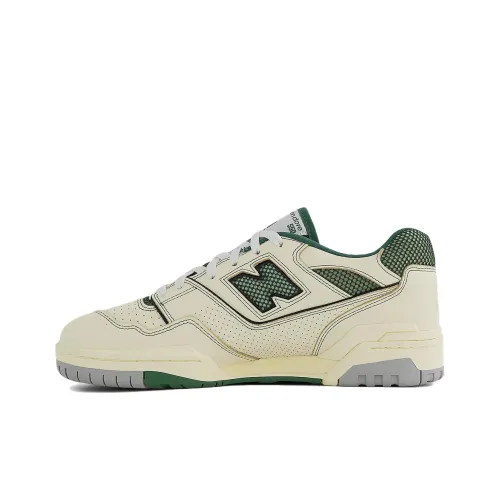 New Balance NB 550 Винтажные баскетбольные кроссовки, низкий топ, бежевый, зеленый, унисекс