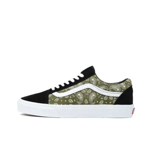 VANS Old Skool Collection Низкие Кроссовки для скейтбординга Унисекс Зеленый Белый