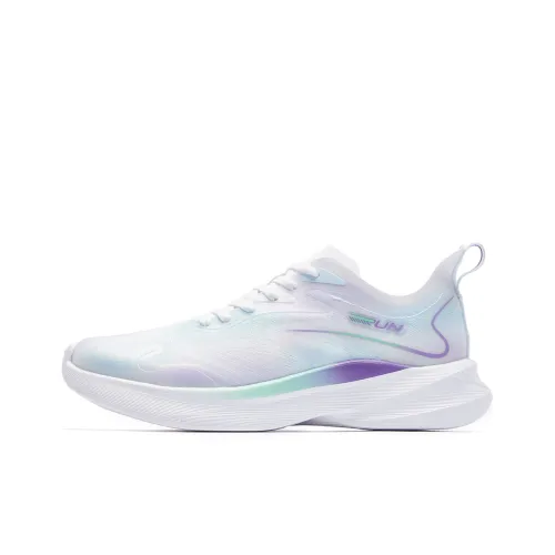 QIAODAN Light Speed 3,0PLUS Амортизаторы Устойчивые к истиранию Низкий Топ Беговые кроссовки Мужские Белый Синий