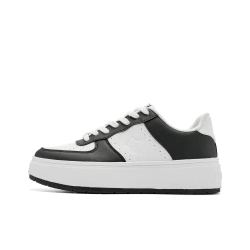 QIAODAN Five Centimeters Скейтборд Кроссовки Низкие Черные Джордан Белые Женские