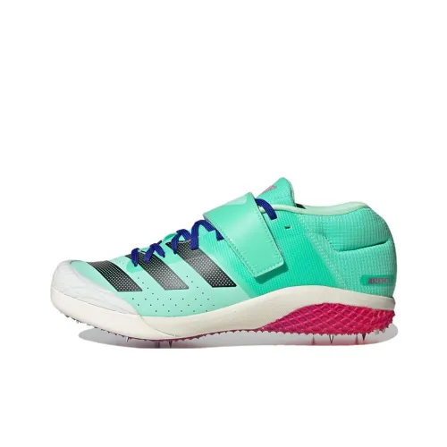Adidas Adizero Javelin Slip-Resistant Abrasion-Resistant Lightweight Low-Top Running Shoes Unisex Green Black Adidas Adizero Javelin Противоскользящие Устойчивые к истиранию Легкие Низкие Беговые Кроссовки Унисекс Зеленый Черный