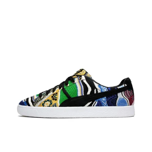 COOGI X PUMA Clyde Свитер Низкий Топ Скейтборд Кроссовки Унисекс Многоцветный