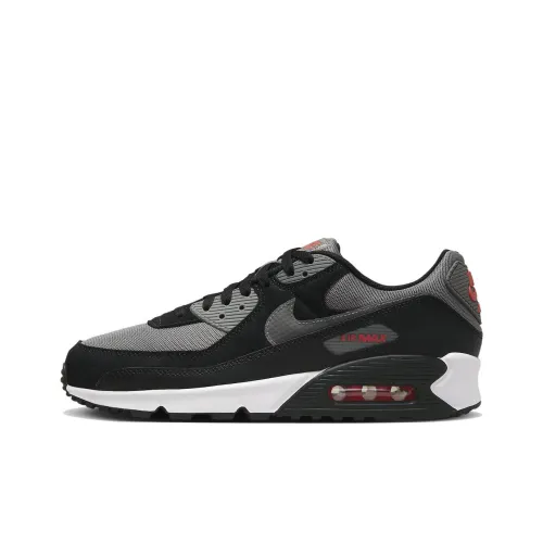 Nike Air Max 90 Low Топ Спортивная Повседневная Обувь Черный Серый